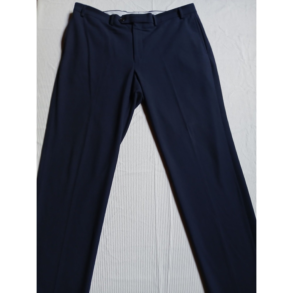 Ralph Lauren Slim Fit Dress Pants Mens 38x32 Navy Blue Stretch Trousers